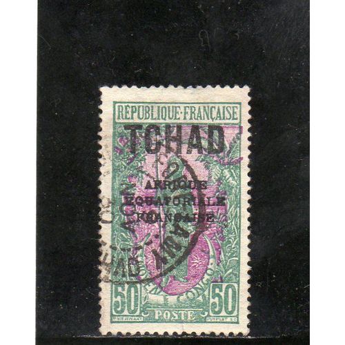 Timbre-Poste Du Tchad (Femme Bakalois)