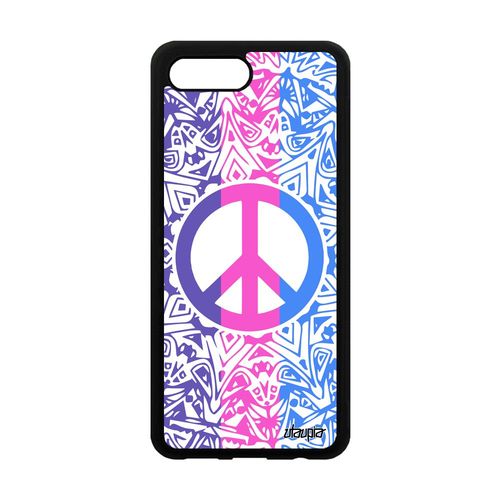 Coque Honor 10 Silicone Peace And Love Yoga Rose Swag Etui Rasta Made In France