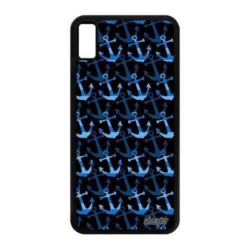 Coque Silicone Iphone Xs Max Ancre Fond Telephone Etui Antichoc Colore En