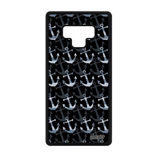 Coque Pour Samsung Note 9 Silicone Ancre De Bateau Art Gris Imprimé Jolie Samsung Galaxy Note 9