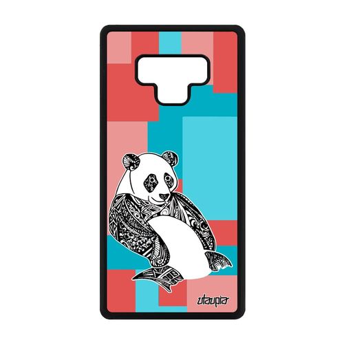 Coque Pour Galaxy Note 9 Silicone Panda Rigide Tribal Geometrique Rose A Samsung Galaxy Note 9