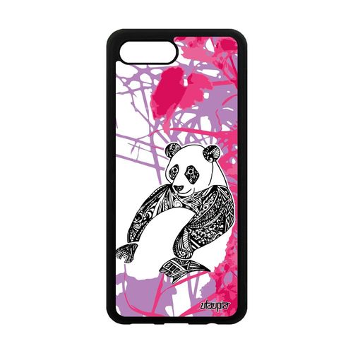 Coque Antichoc Honor 10 Silicone Panda Tribal Fleur Azteque Rose Ethnique Nature