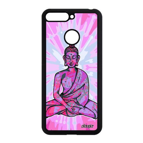 Coque Bouddha Honor 7a Silicone De Protection Rigide Pas Cher Tibet Image Rose A
