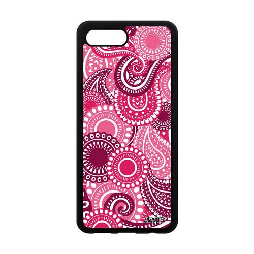 Coque Honor 10 Silicone Motif Cachemire Dessin Motif Indien 4g Aluminium Rose De
