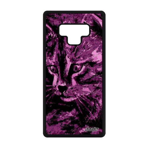 Coque Chat Note 9 Silicone Dessin Metal Portable Pas Cher Rose De Samsung Galaxy Note 9