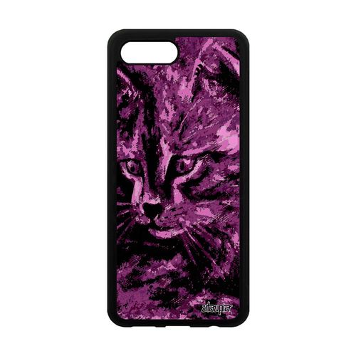 Coque Silicone Chat Pour Honor 10 Mignon Felin Cover Petit Fantaisie Dessin Rose