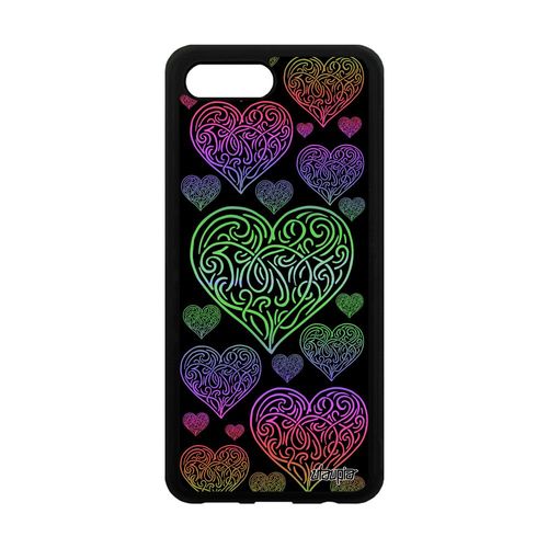 Coque CUr Honor 10 Silicone Love Amitie Amour Vert Alu Swag Personnalisé Motif