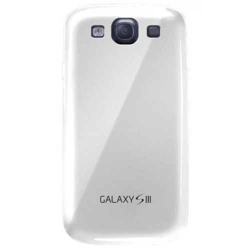 Coque Samsung Galaxy S3 Blanc Glossy Silicone Semi-Rigide (Tpu)