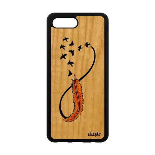 Coque Bois Infini Pour Honor 10 Silicone Pas Cher Jaune Telephone Amour Swag 4g
