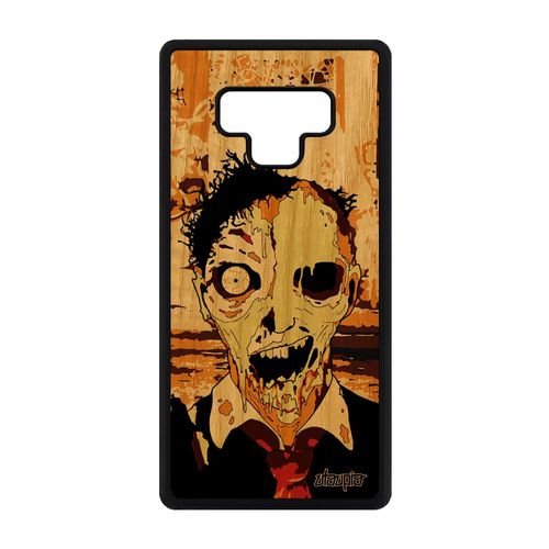 Coque Zombie Pour Galaxy Note 9 Bois Silicone Ruine Etui Marron Motif De Samsung Galaxy Note 9