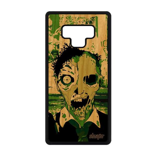 Coque Bois Pour Galaxy Note 9 Silicone Zombie Portable Vert Squelette De Samsung Galaxy Note 9