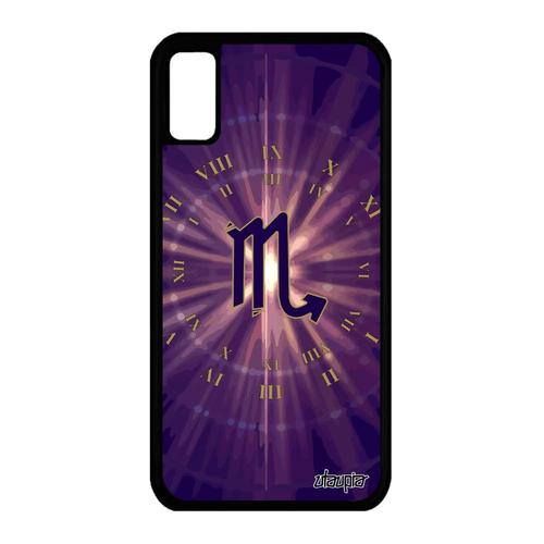 Coque Silicone Iphone Xs Signe Scorpion Soleil Antichoc Noir Univers De