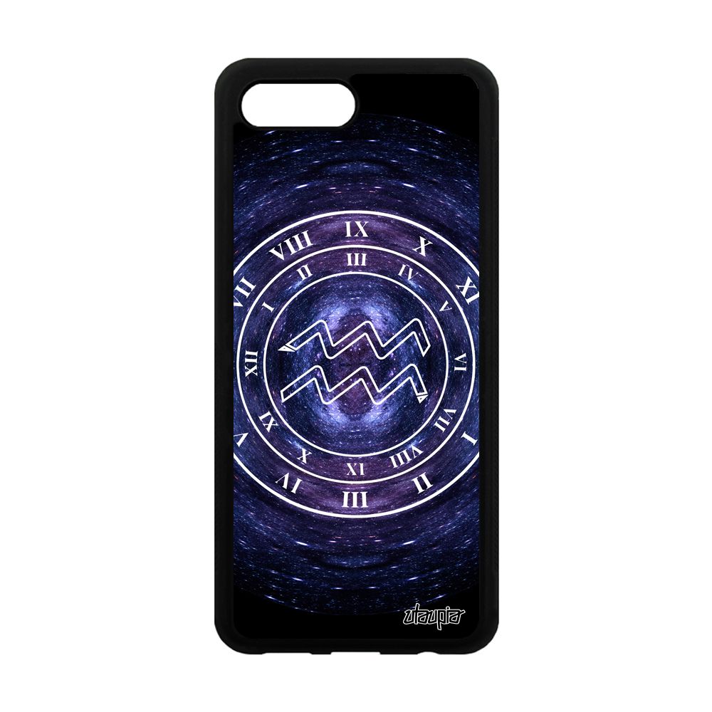 Coque Antichoc Honor 10 Silicone Signe Astrologique Verseau Motif Bleu Horoscope