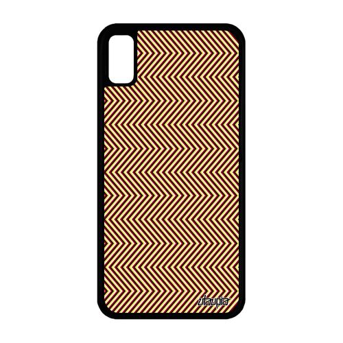 Coque Illusion D'optique Pour Iphone Xr Silicone 4g Motif Triangle Vague A