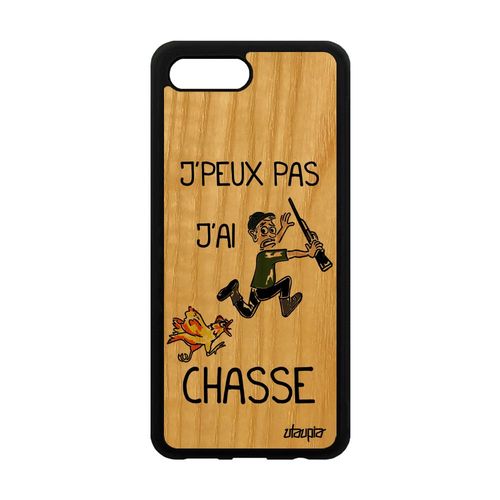 Coque Pour Honor 10 Bois Silicone J'peux Pas J'ai Chasse Homme Case Unique Vert