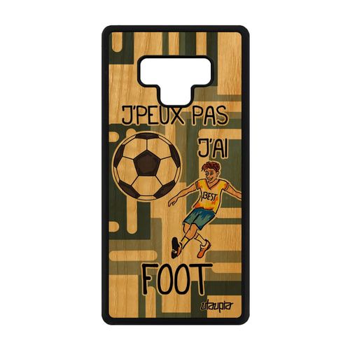 Coque Bois Pour Note 9 Silicone J'peux Pas J'ai Foot Gris Bd 4g A Samsung Galaxy Note 9