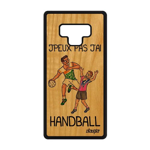 Coque Silicone Note 9 Bois J'peux Pas J'ai Handball Rose Humour A Samsung Galaxy Note 9