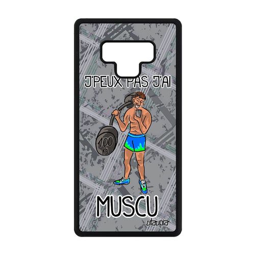 Coque Pour Note 9 Silicone J'peux Pas J'ai Musculation Gris Sport Samsung Galaxy Note 9