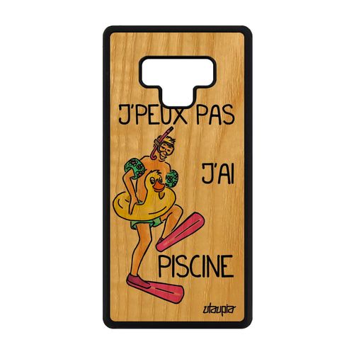 Coque Galaxy Note 9 Bois Silicone J'peux Pas J'ai Piscine Vert Sport 4g Samsung Galaxy Note 9