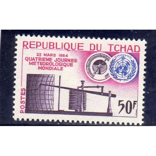 Timbre-Poste Du Tchad (4ème Journée Météorologique Mondiale)