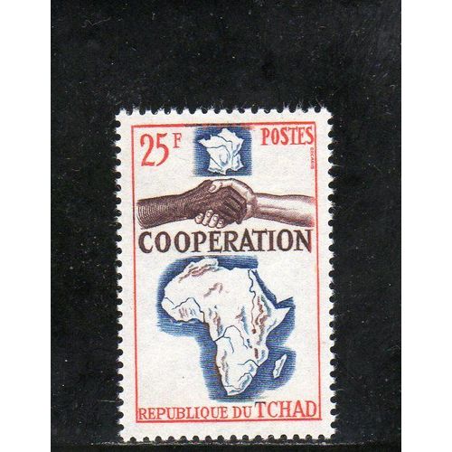 Timbre-Poste Du Tchad (Coopération Avec La France)