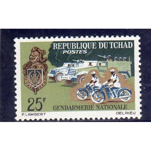Timbre-Poste Du Tchad (Gendarmerie Nationale)