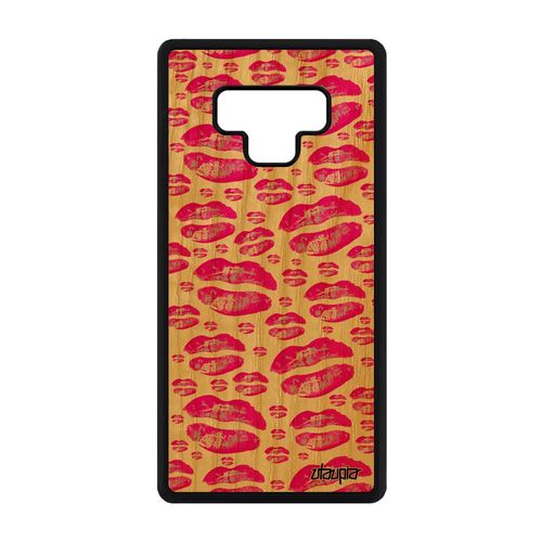 Coque Levres Pour Samsung Note 9 Bois Silicone Original Rose Case Motif A Samsung Galaxy Note 9