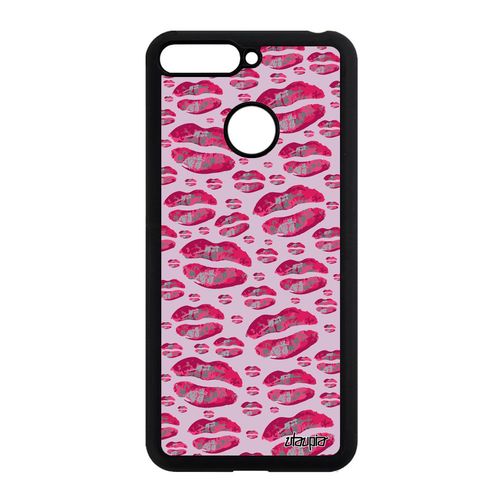 Coque Smack Honor 7a Silicone Etui Telephone Gel Femme Motif Fille Antichoc Rose