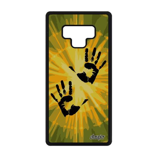 Coque Silicone Empreinte Main Antichoc Samsung Note 9 Vert Made In France Samsung Galaxy Note 9