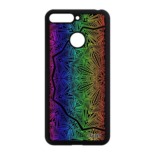 Coque Honor 7a Silicone Mandala Zen Tibetain Antichoc Mystique Metal Floral Rose