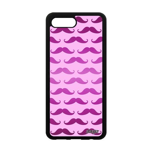 Coque Honor 10 Silicone Moustache Swag Rose Impression Portable Cover Imprime De