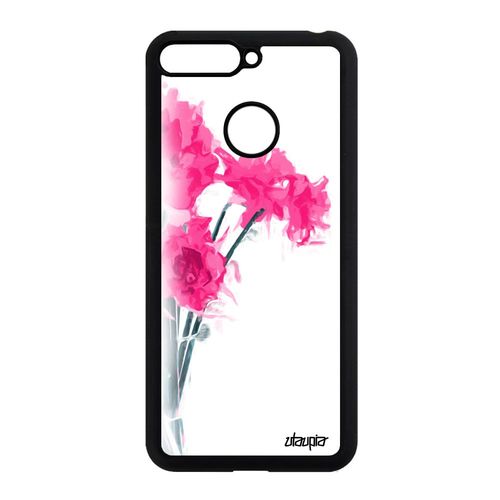 Coque Pour Honor 7a Silicone Bouquet De Fleurs Amour 4g Rose Fille Nature Love A