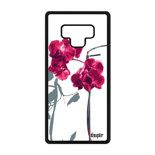 Coque Silicone Pour Samsung Note 9 Orchidée Fleur Rose Floral Exotique En Samsung Galaxy Note 9