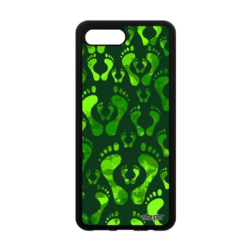 Coque Silicone Honor 10 Trace De Pas Telephone Mobile Case Vert A Made In France