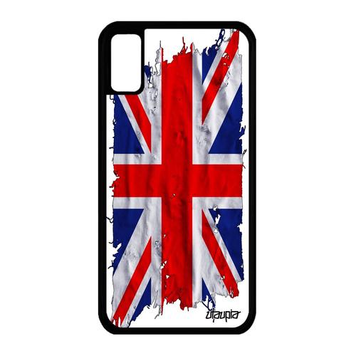 Coque Iphone Xs Silicone Drapeau Union Jack Angleterre Anglais Portable De