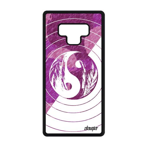 Coque Yin Et Yang Pour Galaxy Note 9 Silicone Couleur Dessin Asie Rose A Samsung Galaxy Note 9