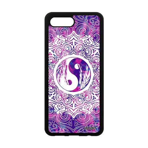 Coque Silicone Pour Honor 10 Yin Et Yang Coloré Artistique Rose Peinture Dessin