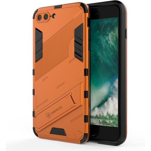 Coque Iphone 7 Plus/8 Plus,Cover Pare Chocs En Tpu Souple Antichoc De Qualité Militaire Avec Support Robuste Etui Coque Pour Iphone 7 Plus/8 Plus -Orange