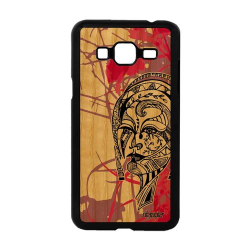 Coque Silicone Samsung Galaxy J3 En Bois Femme Azteque De Protection Dessin Rose