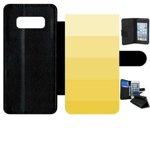 Etui A Rabat - Degrad Jaune - Compatible Avec Samsung Galaxy Note 8.0 - Simili-Cuir - Bord Noir