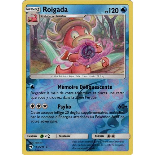 Carte Francaise Roigada Reverse 55/214 Tonnerre Perdu Pokemon