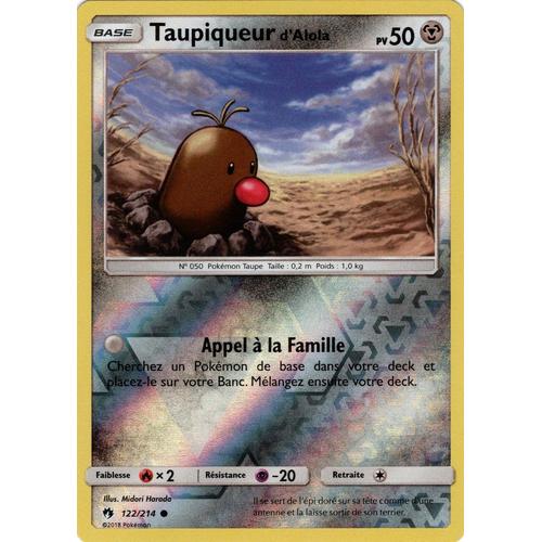 Carte Francaise Taupiqueur D'alloa Reverse 122/214 Tonnerre Perdu Pokemon