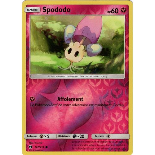 Carte Francaise Spododo Reverse 147/214 Tonnerre Perdu Pokemon