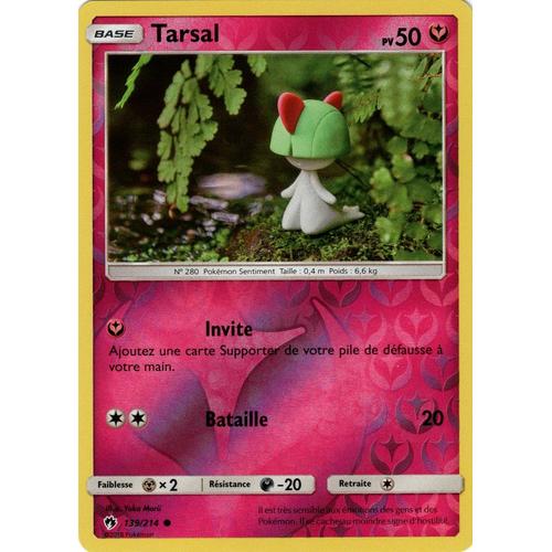 Carte Francaise Tarsal Reverse 139/214 Tonnerre Perdu Pokemon