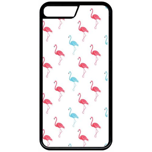 Coque Pour Smartphone - Flamand Rose - Compatible Avec Apple Iphone Xs - Plastique - Bord Noir