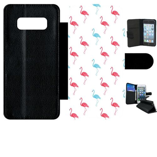 Etui A Rabat - Flamand Rose - Compatible Avec Samsung Galaxy Note 8.0 - Simili-Cuir - Bord Noir