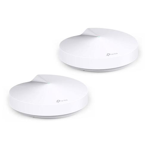 TP-Link Deco M9 Plus - Système Wi-Fi - (2 routeurs) - jusqu'à 4500 pieds carrés - maillage 1GbE, ZigBee - Wi-Fi 5 - Bluetooth, ZigBee Home Automation 1.2 - Bi-bande