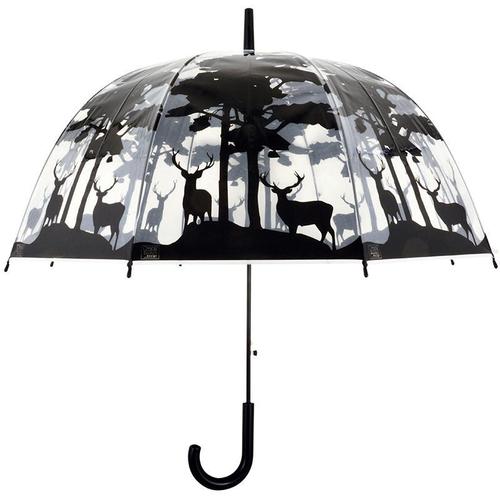 Parapluie Transparent Noir Forêt