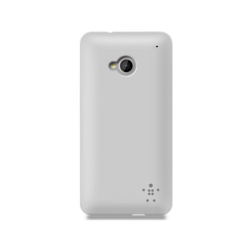 Coque Htc One Blanc Grip Sheer Matte Silicone Rigide (Tpu)