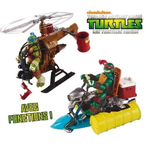 Véhicule Pour Figurine Tortues Ninja 12 Cm